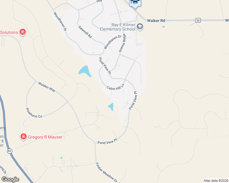 map of restaurants, bars, coffee shops, grocery stores, and more near 17615 Cabin Hill Lane in Colorado Springs