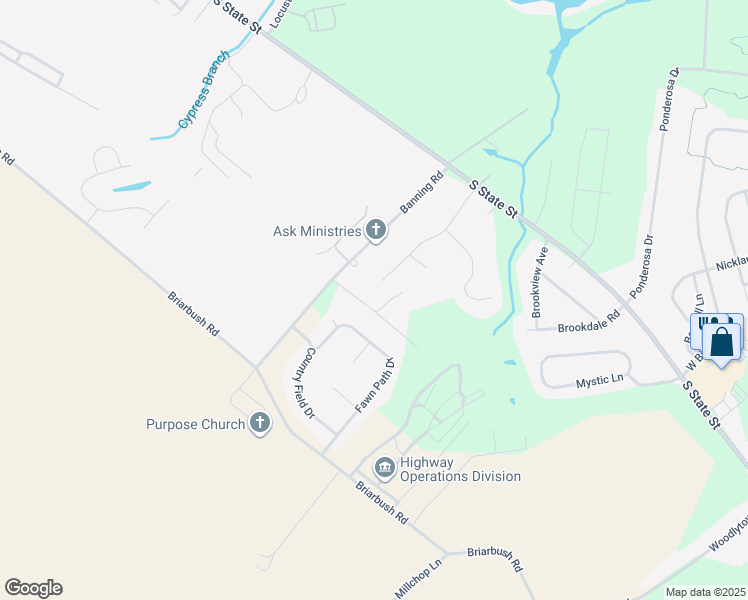 map of restaurants, bars, coffee shops, grocery stores, and more near 272 Banning Road in Kent County