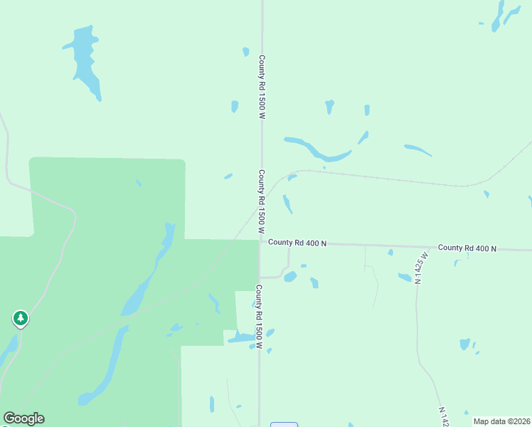 map of restaurants, bars, coffee shops, grocery stores, and more near 4007 County Road 1500 West in Linton