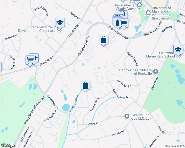 map of restaurants, bars, coffee shops, grocery stores, and more near 13725 Lambertina Place in Rockville