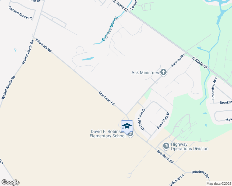 map of restaurants, bars, coffee shops, grocery stores, and more near Bronte Court in Rising Sun-Lebanon