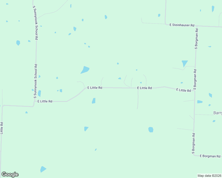 map of restaurants, bars, coffee shops, grocery stores, and more near 35106 East Little Road in Buckner