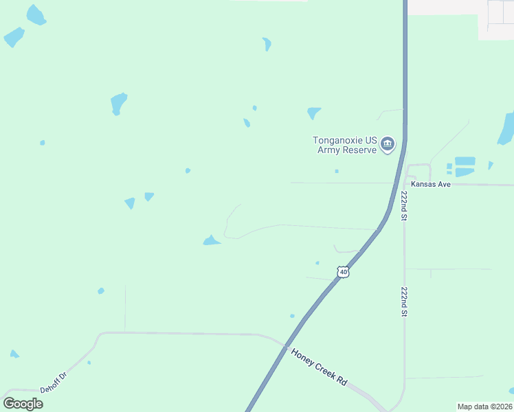 map of restaurants, bars, coffee shops, grocery stores, and more near 17029 Chieftain Road in Tonganoxie