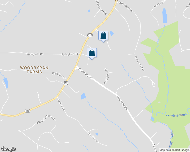 map of restaurants, bars, coffee shops, grocery stores, and more near 14045 Esworthy Road in Germantown