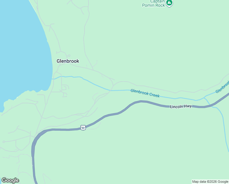 map of restaurants, bars, coffee shops, grocery stores, and more near 256 Old Highway 50 in Glenbrook