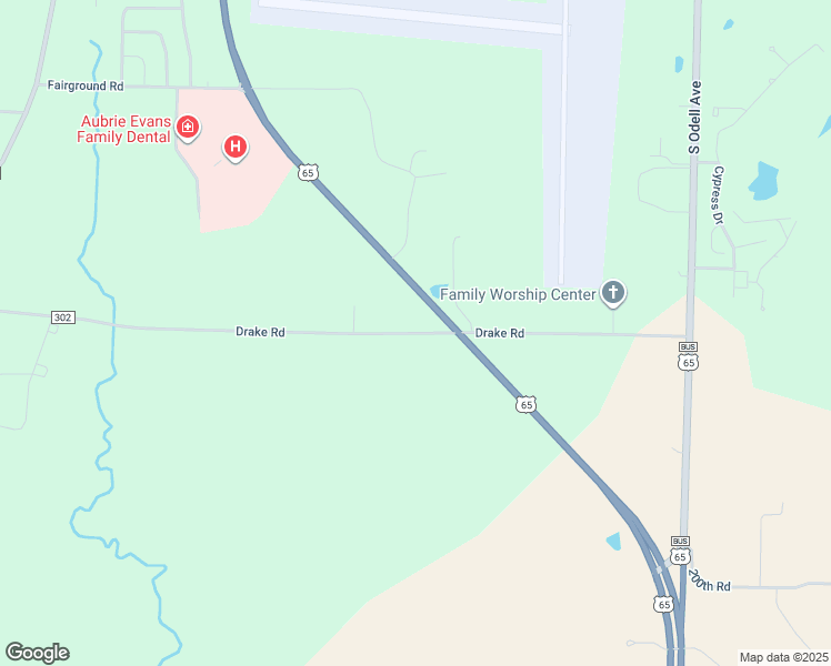 map of restaurants, bars, coffee shops, grocery stores, and more near Drake Road in Marshall