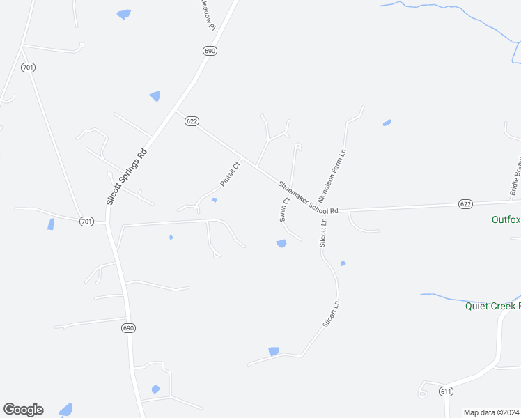 map of restaurants, bars, coffee shops, grocery stores, and more near 19187 Swan Court in Purcellville