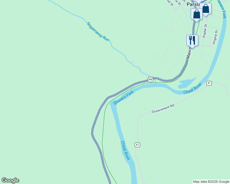 map of restaurants, bars, coffee shops, grocery stores, and more near 759 Seneca Trail in Montrose