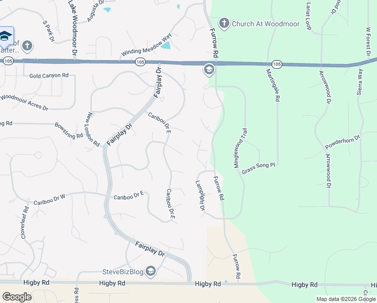 map of restaurants, bars, coffee shops, grocery stores, and more near 210 Jack Boot Way in Monument