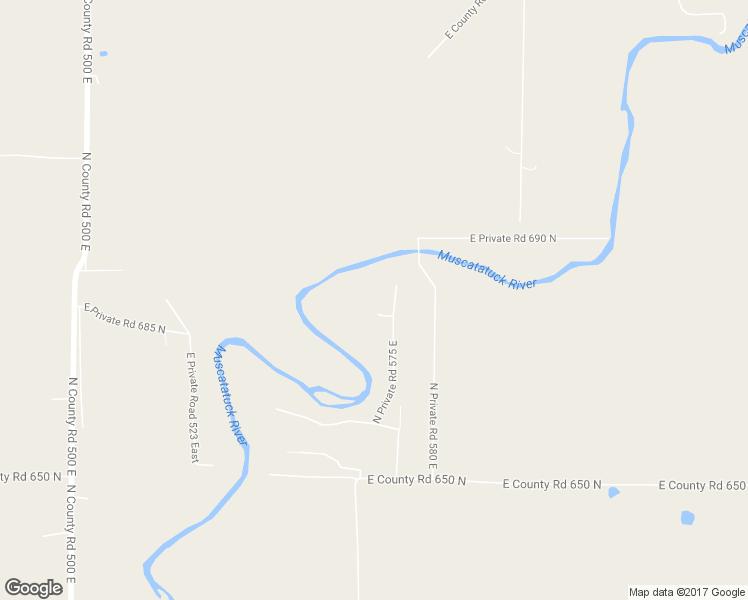 map of restaurants, bars, coffee shops, grocery stores, and more near 5785 East Private Road 695 North in North Vernon
