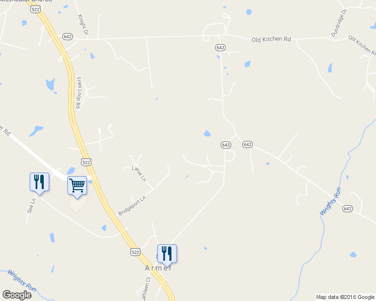 map of restaurants, bars, coffee shops, grocery stores, and more near 202 Homeplace Court in Winchester