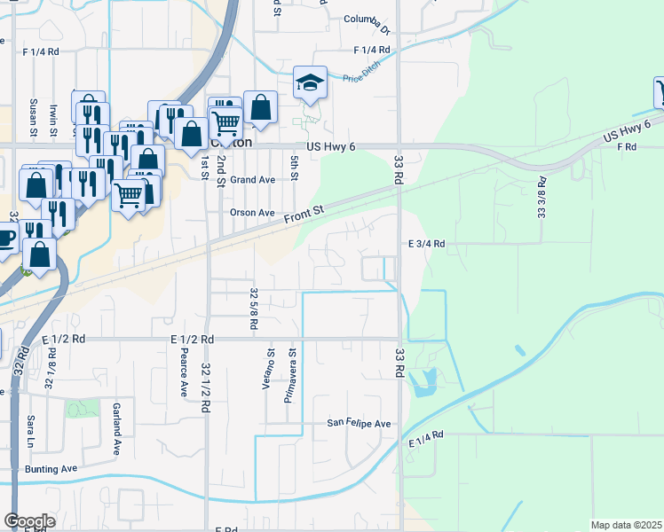 map of restaurants, bars, coffee shops, grocery stores, and more near 549 Globe Willow Drive in Clifton