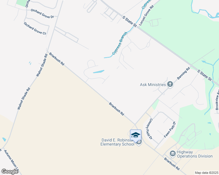 map of restaurants, bars, coffee shops, grocery stores, and more near Chaucer Street in Rising Sun-Lebanon