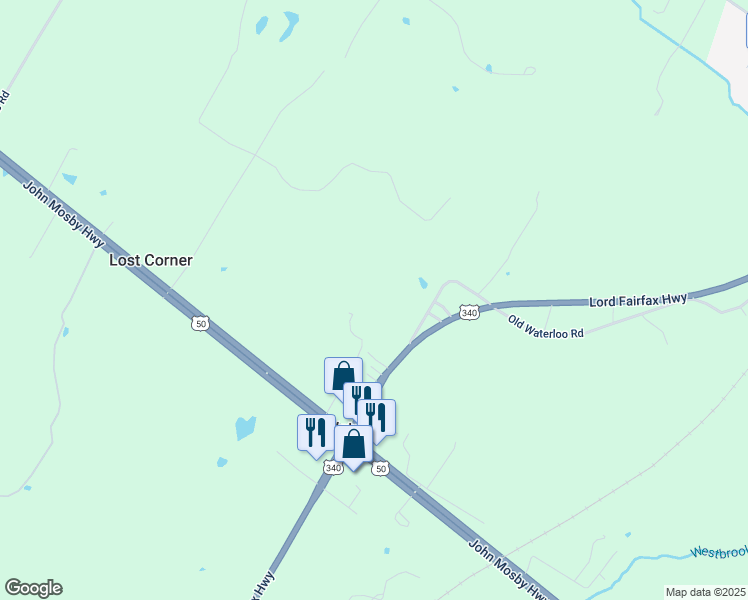 map of restaurants, bars, coffee shops, grocery stores, and more near 404 Carefree Lane in Boyce