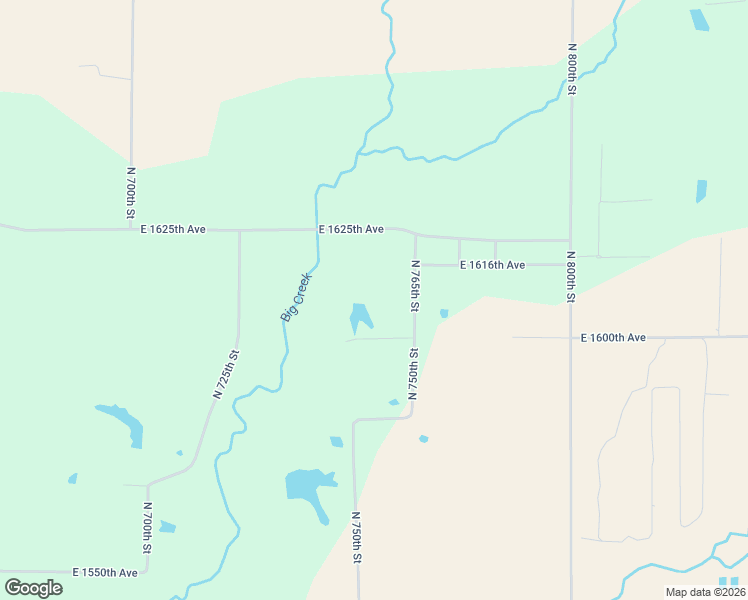 map of restaurants, bars, coffee shops, grocery stores, and more near 16000 North 765th Street in Robinson