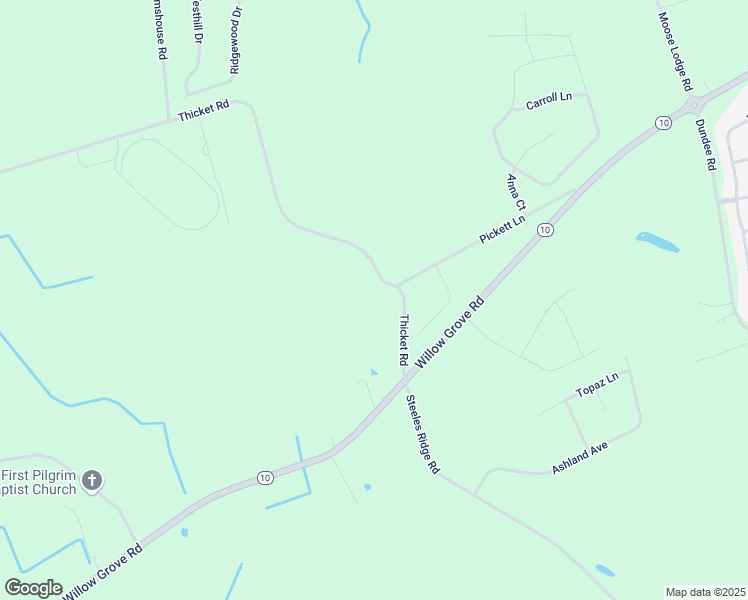 map of restaurants, bars, coffee shops, grocery stores, and more near 1738 Thicket Road in Kent County