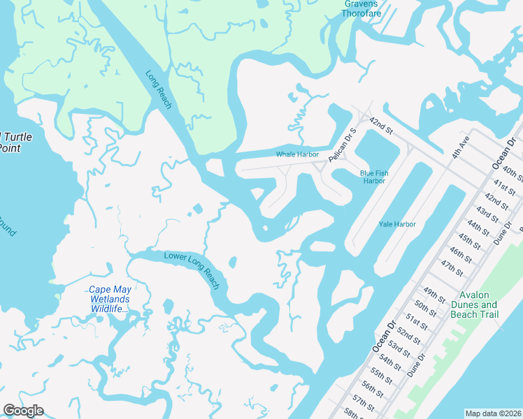 map of restaurants, bars, coffee shops, grocery stores, and more near 50 Heron Drive in Avalon