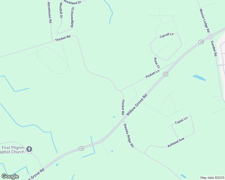 map of restaurants, bars, coffee shops, grocery stores, and more near 1738 Thicket Road in Kent County