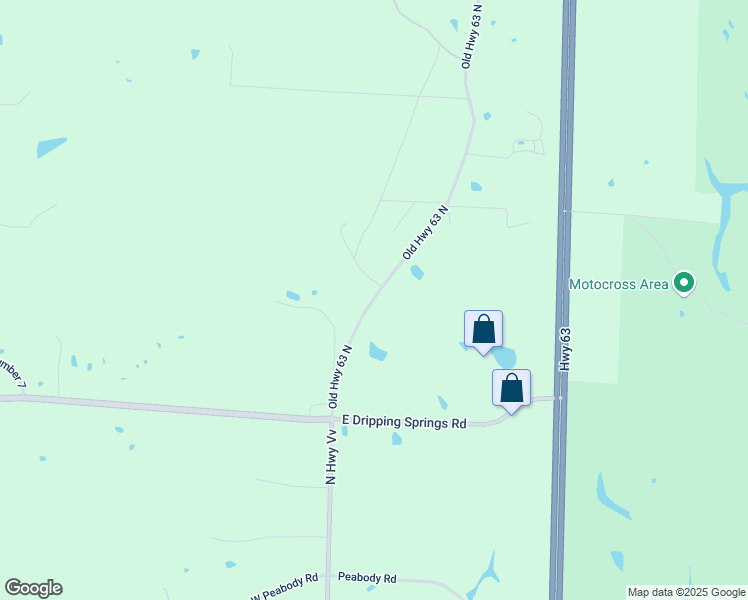 map of restaurants, bars, coffee shops, grocery stores, and more near 11549-11781 Old Highway 63 N in Columbia