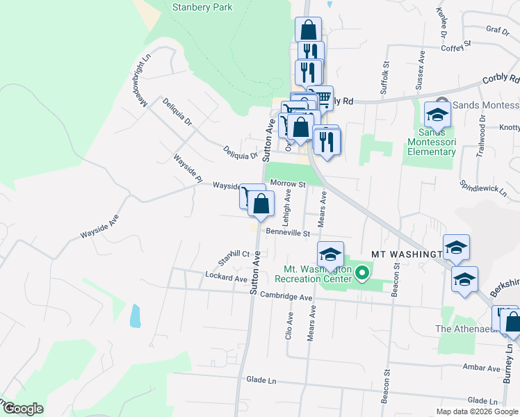 map of restaurants, bars, coffee shops, grocery stores, and more near in Cincinnati