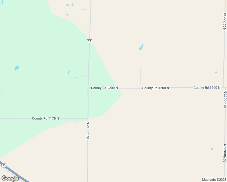 map of restaurants, bars, coffee shops, grocery stores, and more near 21185 County Road 1200 North in Dieterich