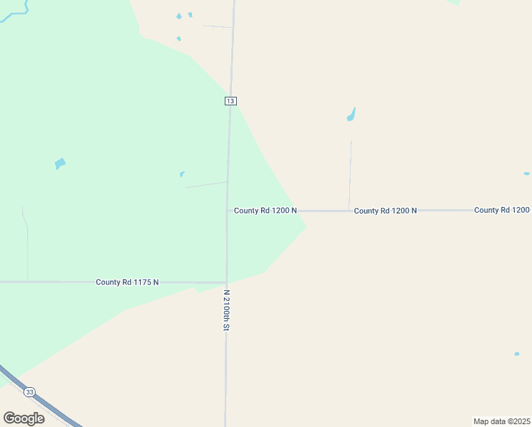 map of restaurants, bars, coffee shops, grocery stores, and more near 21185 County Road 1200 North in Dieterich