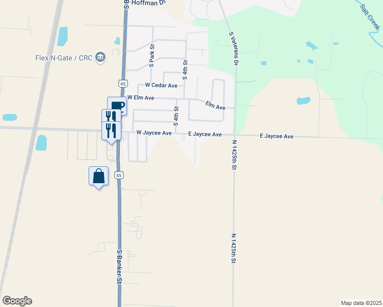 map of restaurants, bars, coffee shops, grocery stores, and more near 3011 Sugar Mill Court in Dieterich