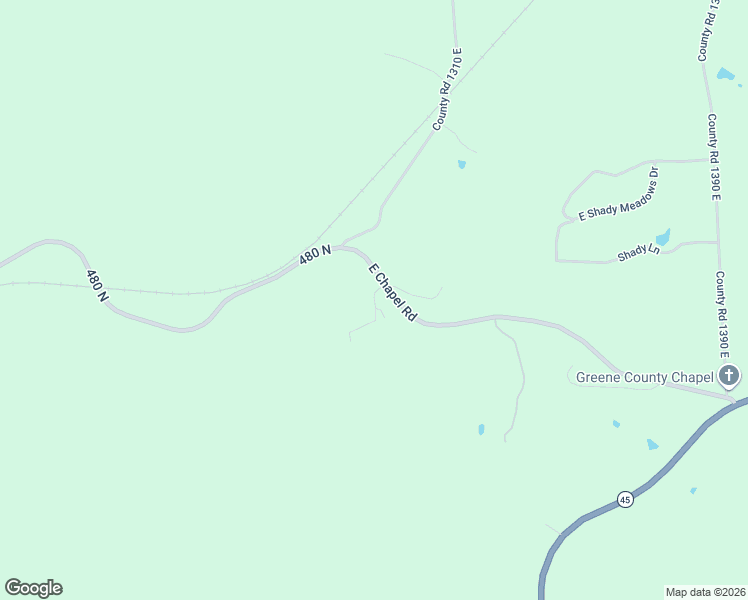 map of restaurants, bars, coffee shops, grocery stores, and more near 4687 North Pine Drive in Solsberry