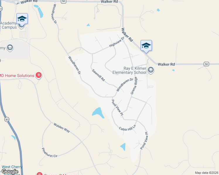 map of restaurants, bars, coffee shops, grocery stores, and more near 17738 Sawmill Road in Colorado Springs