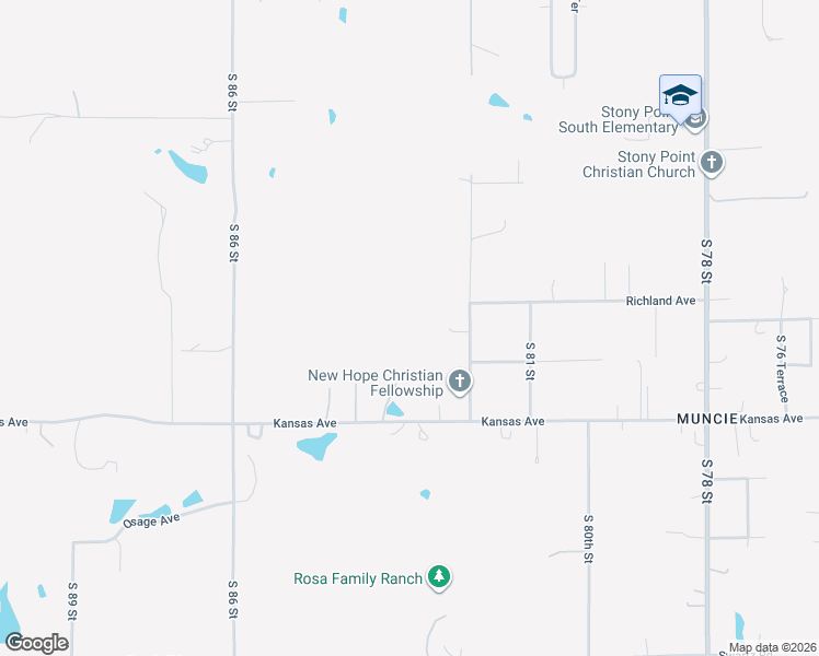 map of restaurants, bars, coffee shops, grocery stores, and more near 420 South 82 Street in Kansas City