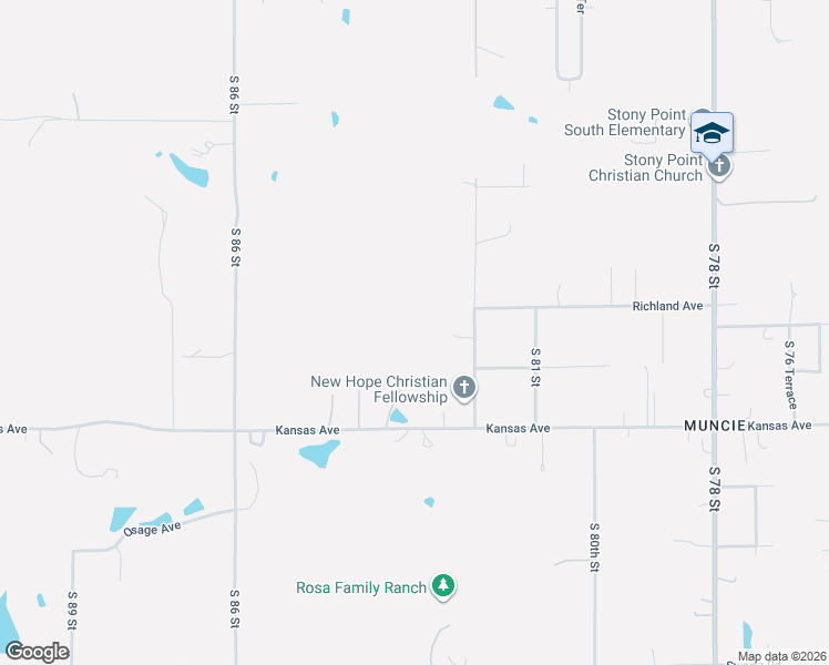 map of restaurants, bars, coffee shops, grocery stores, and more near 420 South 82 Street in Kansas City