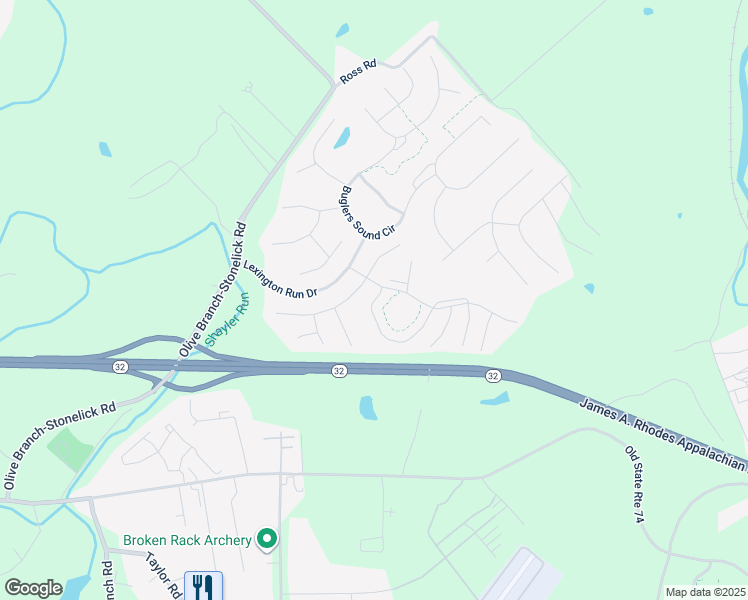 map of restaurants, bars, coffee shops, grocery stores, and more near 4604 Citation Court in Batavia