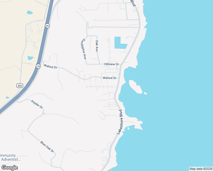 map of restaurants, bars, coffee shops, grocery stores, and more near 200 Island View Drive in Lakeport