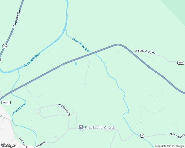 map of restaurants, bars, coffee shops, grocery stores, and more near in Wardensville