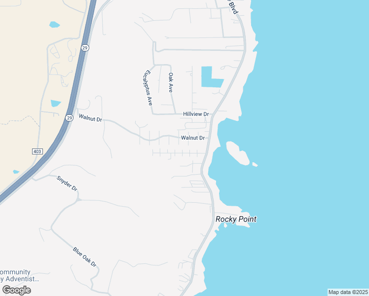 map of restaurants, bars, coffee shops, grocery stores, and more near 4150 Lana Street in Lakeport