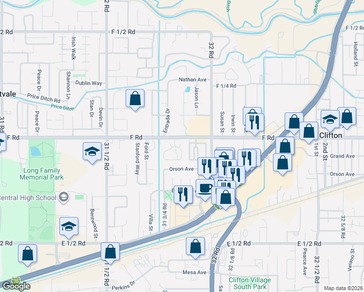 map of restaurants, bars, coffee shops, grocery stores, and more near in Fruitvale