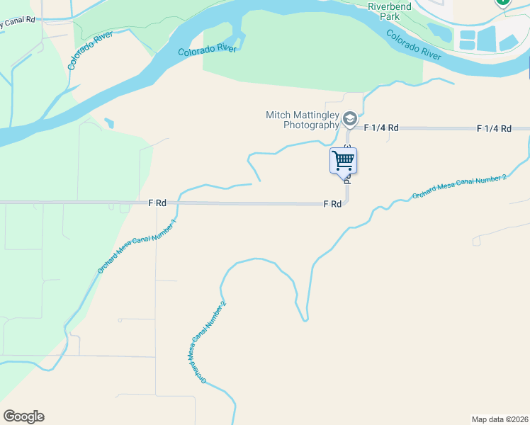map of restaurants, bars, coffee shops, grocery stores, and more near 3703 F Road in Palisade