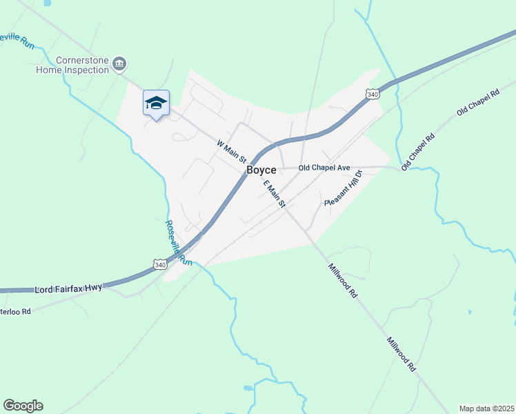 map of restaurants, bars, coffee shops, grocery stores, and more near 496 Anamaria Lane in Front Royal