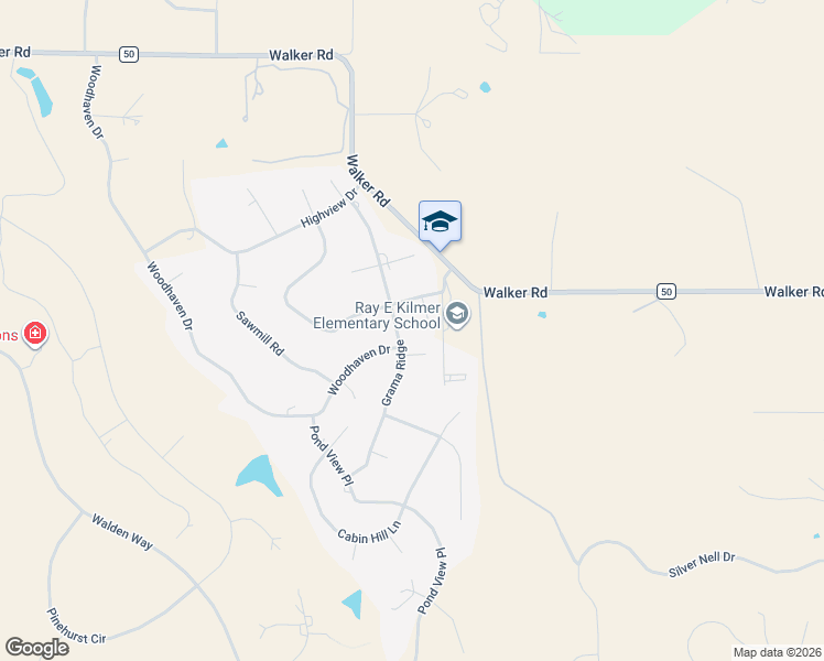 map of restaurants, bars, coffee shops, grocery stores, and more near 17830 Grama Ridge in Colorado Springs