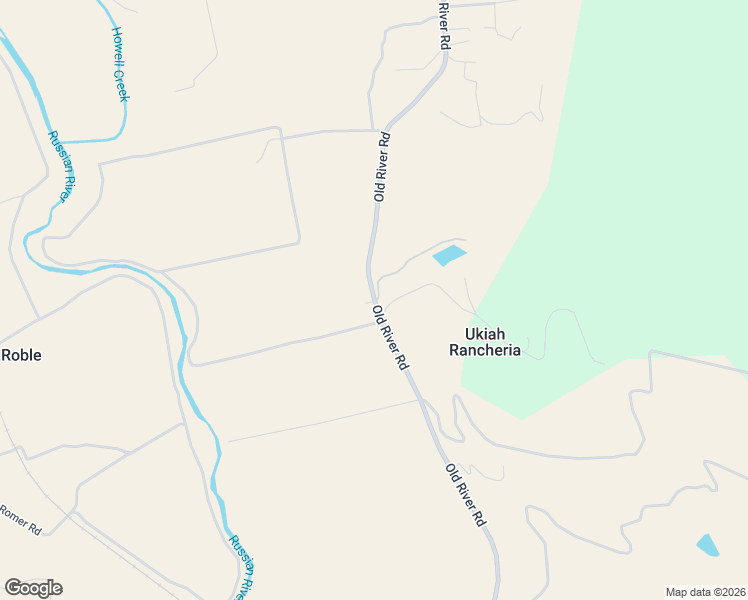 map of restaurants, bars, coffee shops, grocery stores, and more near 1100-1286 Yokayo Ranch Road in Ukiah