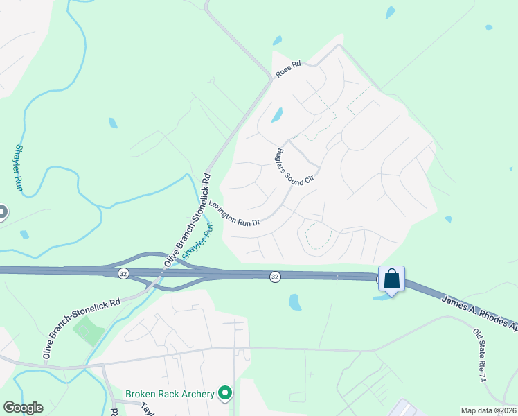 map of restaurants, bars, coffee shops, grocery stores, and more near 4610 Steeplechase Drive in Batavia