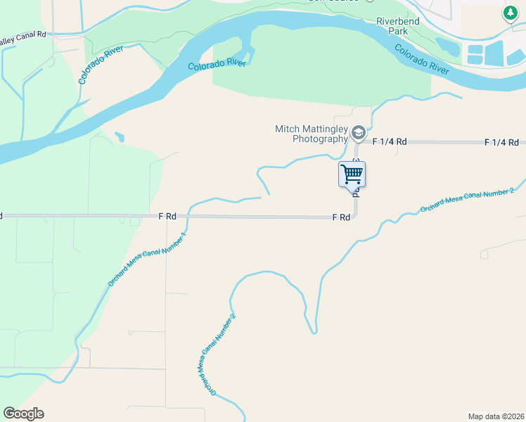 map of restaurants, bars, coffee shops, grocery stores, and more near 3689 F Road in Palisade