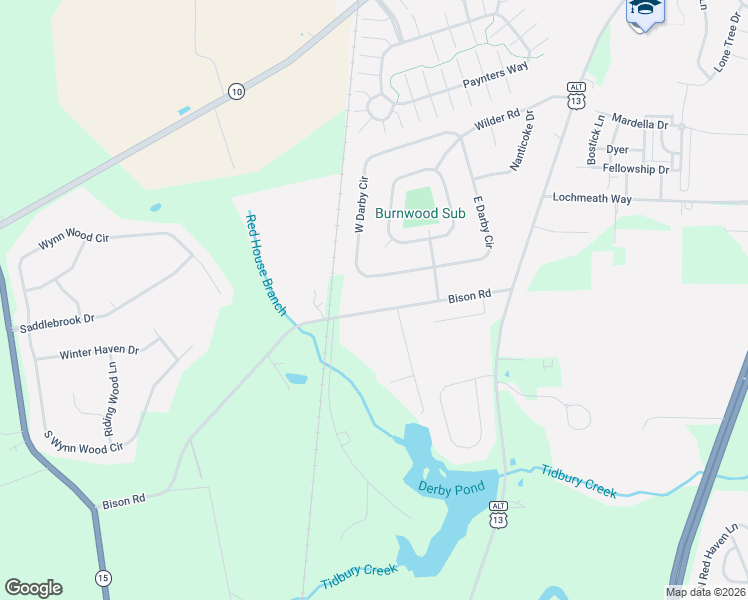 map of restaurants, bars, coffee shops, grocery stores, and more near 892 Bison Road in Dover