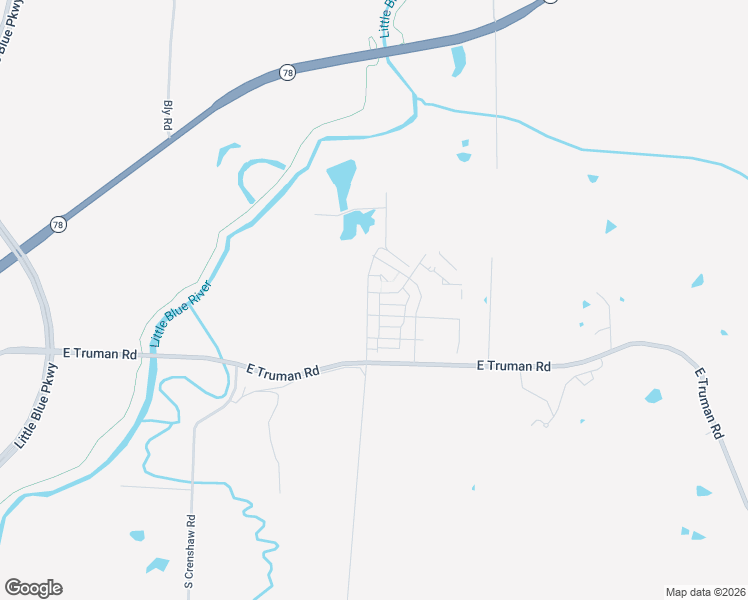 map of restaurants, bars, coffee shops, grocery stores, and more near 1105 South Minton Road in Independence