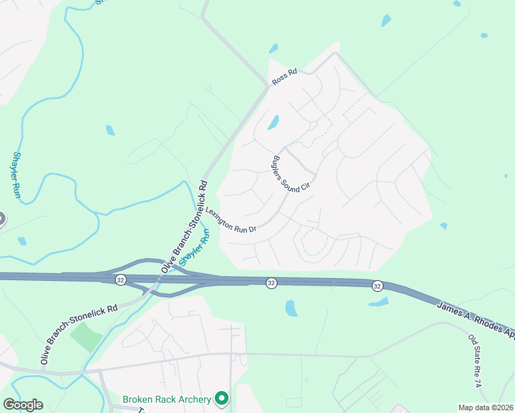 map of restaurants, bars, coffee shops, grocery stores, and more near 4610 Steeplechase Drive in Batavia