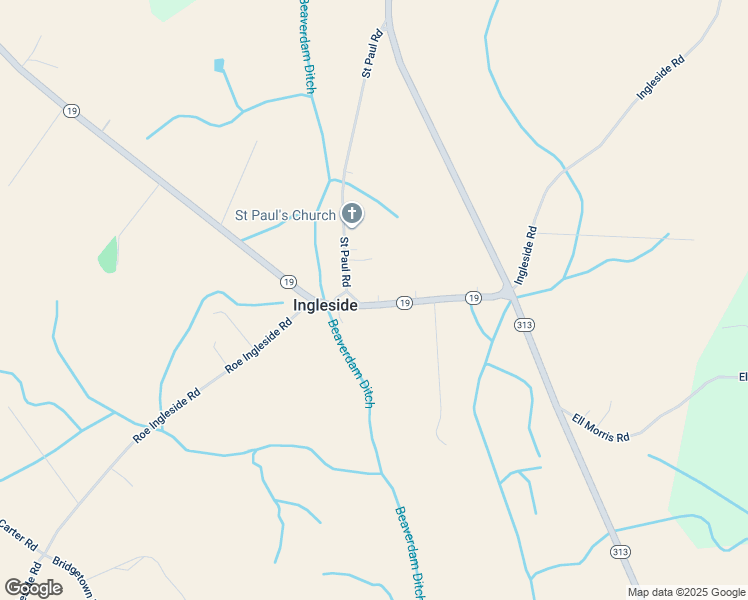 map of restaurants, bars, coffee shops, grocery stores, and more near 2631 Roberts Station Road in Ingleside