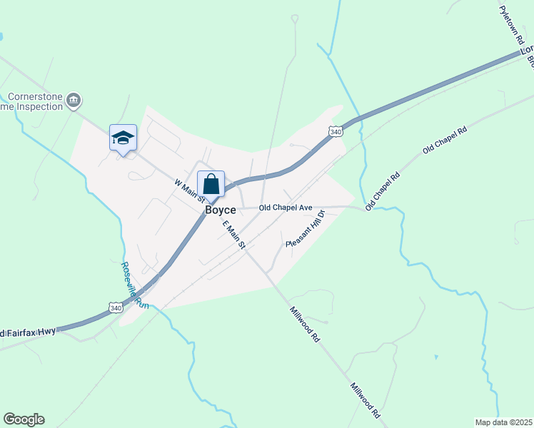map of restaurants, bars, coffee shops, grocery stores, and more near 2 Whiting Avenue in Boyce