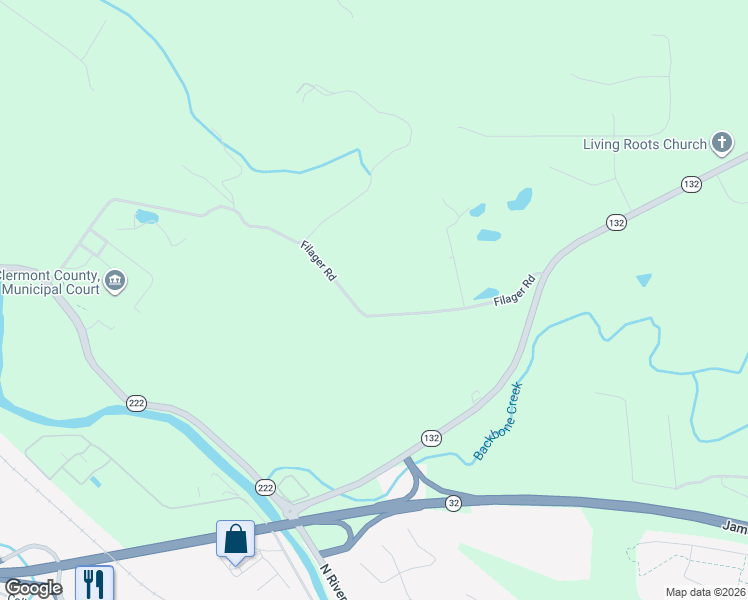 map of restaurants, bars, coffee shops, grocery stores, and more near 6034 Filager Road in Batavia