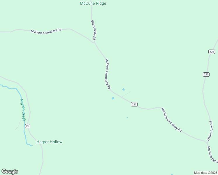 map of restaurants, bars, coffee shops, grocery stores, and more near 1580 McCune Cemetery Road in Jackson