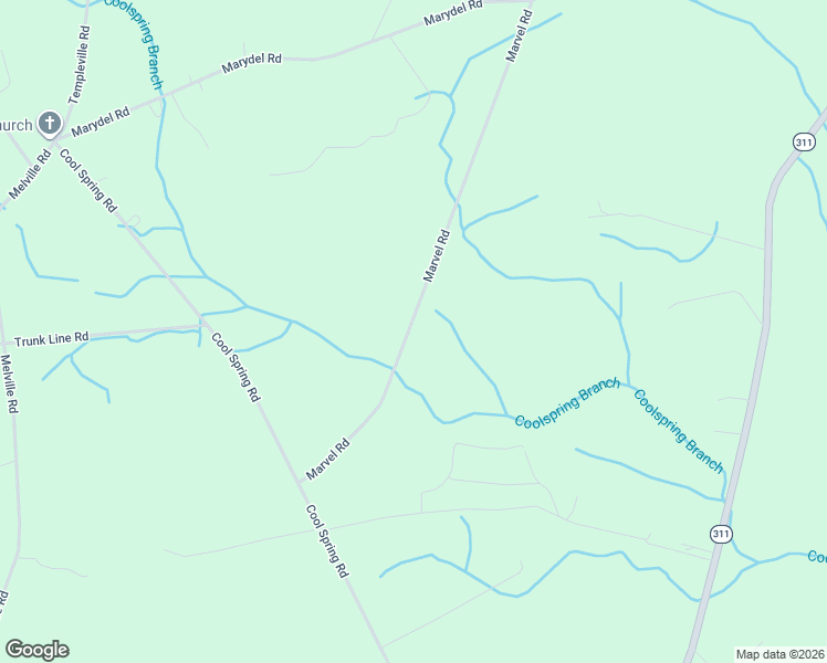 map of restaurants, bars, coffee shops, grocery stores, and more near 17809 Marvel Road in Marydel